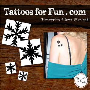 body Snowflakes sticker tattoos