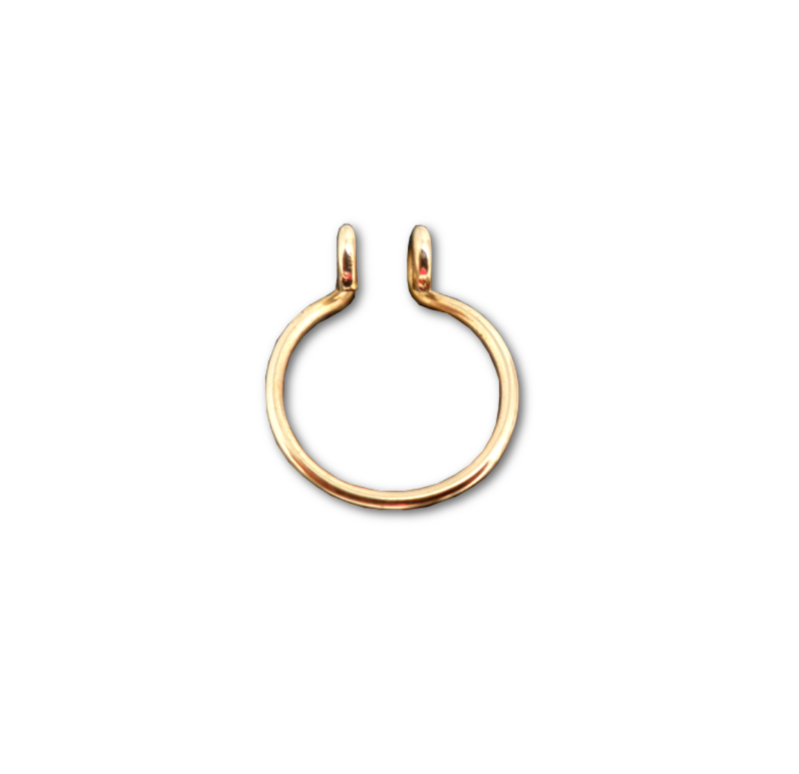 Amazon.com: Fake Septum Ring 20 Gauge Gold Filled Faux Septum Hoop - No  Piercing Needed Septum Jewelry : Handmade Products