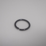 Black PVD Plated Surgical Steel Rings-18 ga-1