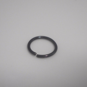 Black PVD Plated Surgical Steel Rings-18 ga-1