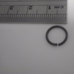 Black PVD Plated Surgical Steel Rings-18 ga-8mm