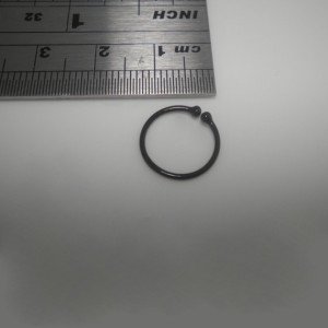 Black Plated Over 925 Sterling silver Fake Nose 12mm