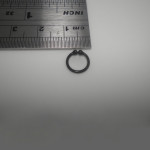 Black Plated Over 925 Sterling silver Fake Nose 8mm