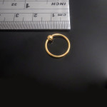 Gold PVD Plated Surgical Steel Ball Closure Ring 10mm