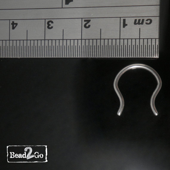 Surgical Steel Nose Retainer bell shape 10mm - 16 ga