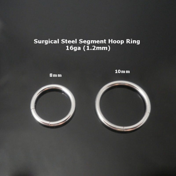 Surgical Steel Seamless Segment Rings Hoop