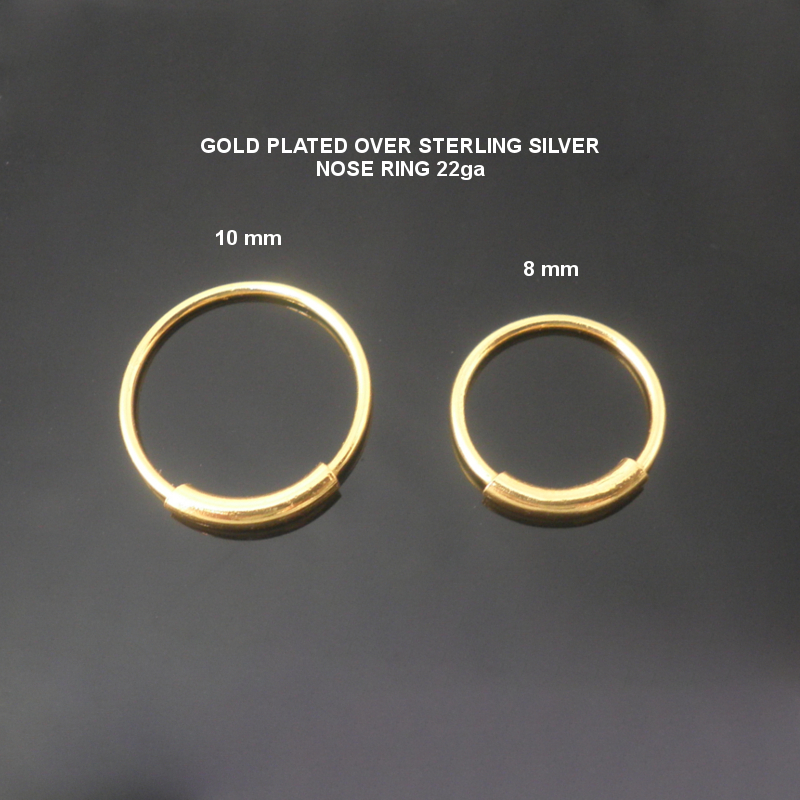 Kuberbox 0.08 Carat Real Diamond 18K Gold Nose Ring yellow Gold, White Gold,  Rose Gold - Etsy | Nose earrings, Girls with nose rings, Gold nose rings