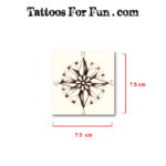 Compass fake Tattoos
