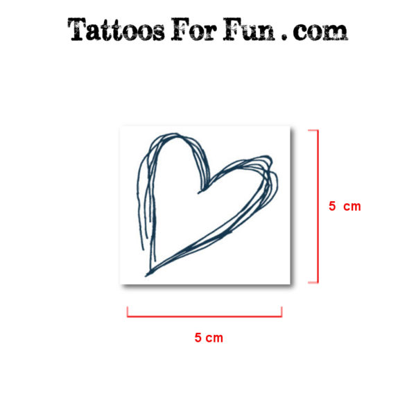 Hearts Fake Tattoos
