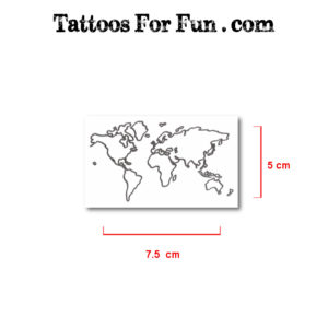 Map Fake Tattoos