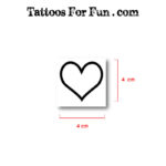 Hearts Fake Tattoos
