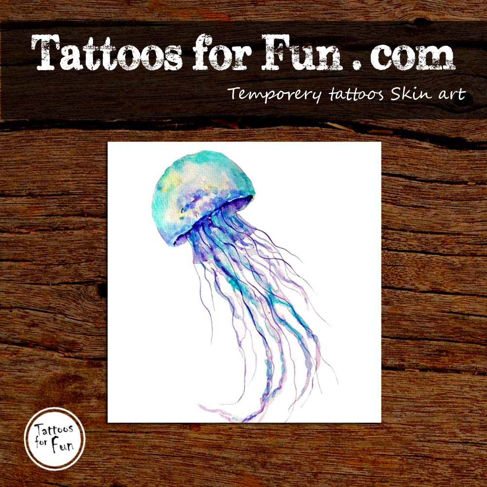 Jellyfish Temporary Tattoo | EasyTatt™
