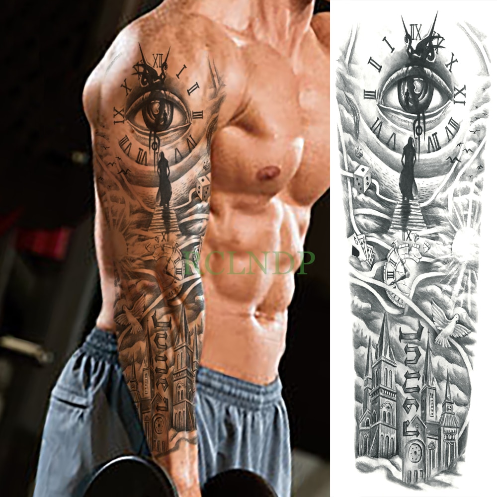 Cheap 1PCS Nylon Fake Temporary Tattoo Sleeve Arm Stockings Tatoo  Joom